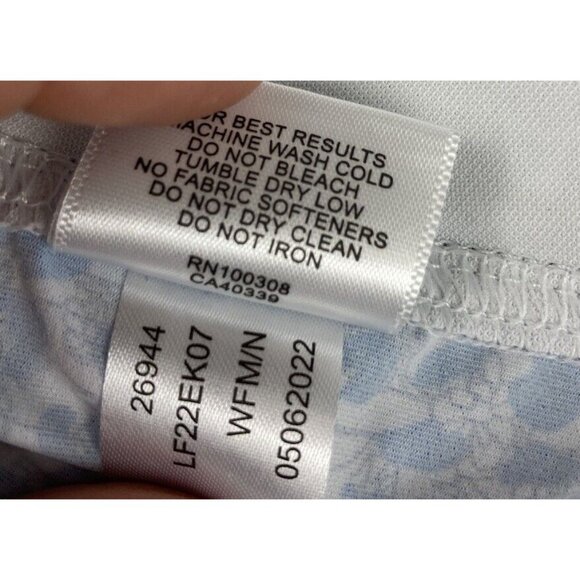 *Peter Millar Womens Sun Rashguard Swim Surf Top Size M Long Sleeve 1/4 Zip Blue - Picture 5 of 6